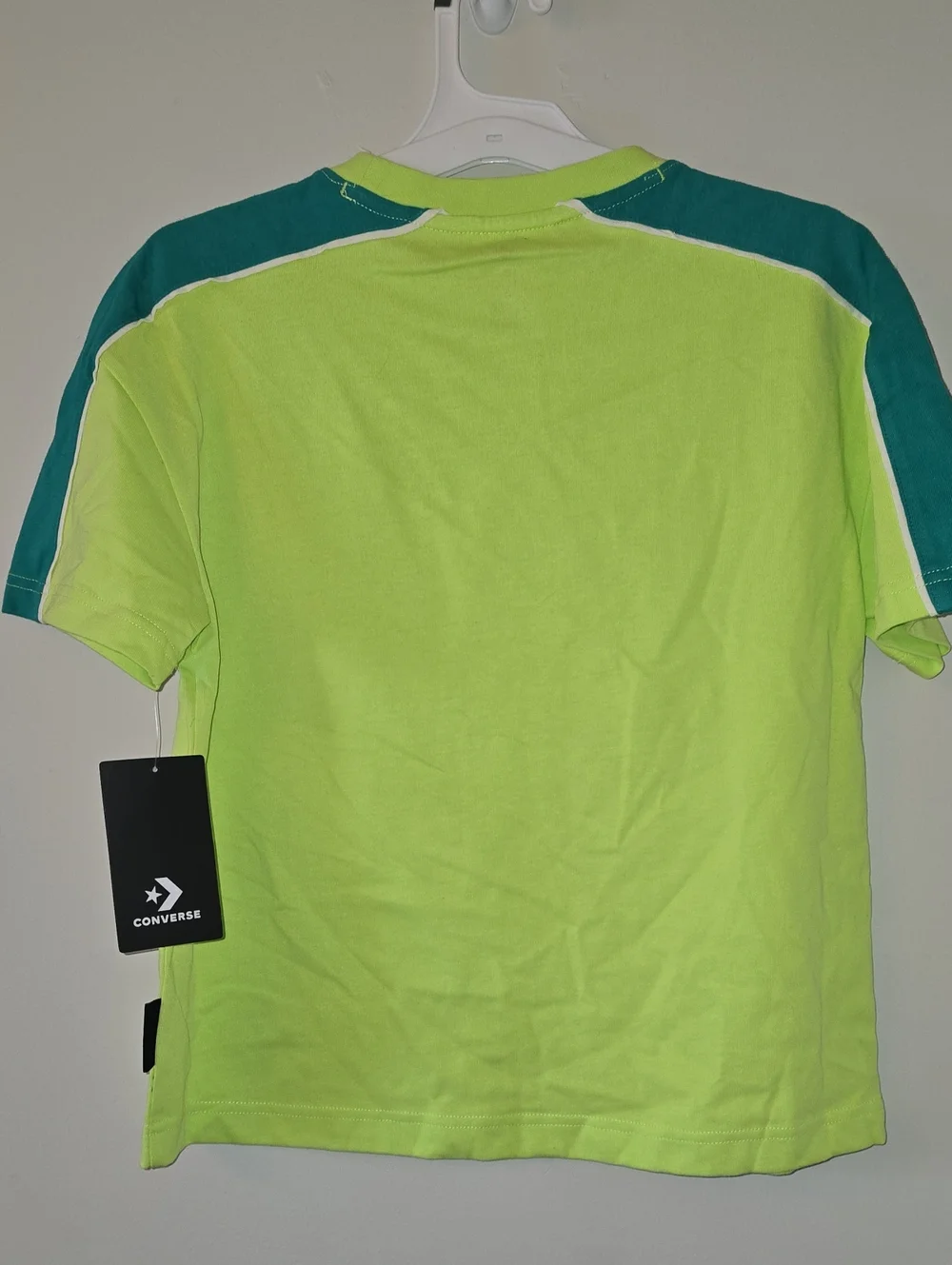 Converse Boys Green T Shirt W Sneaker Emblem